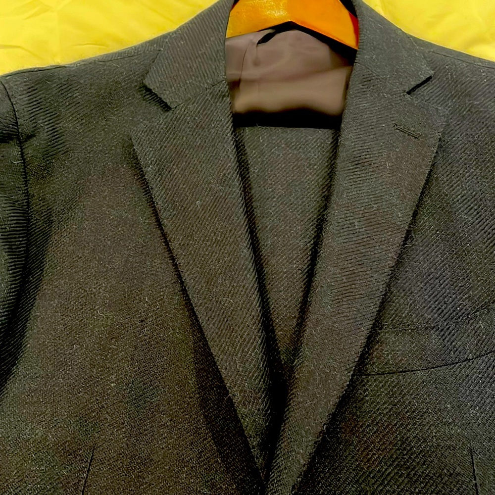 Linen Alpaca navy suit